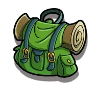 Rucksack und Steinplatte Symbol in Le Digger